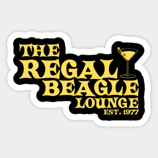 The regal beagle lounge est. 1977 Sticker